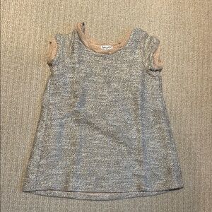 Splendid Gray and Tan Formal Dress A-line Knit